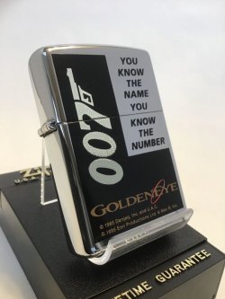 画像1: No.250 007シリーズ GOLDEN EYE ZIPPO ゴールデンアイ ブラック z-1930