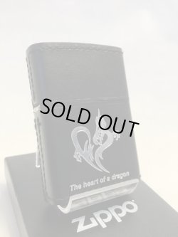 画像1: No.200 レザーシリーズZIPPO ブラック ドラゴン z-2011