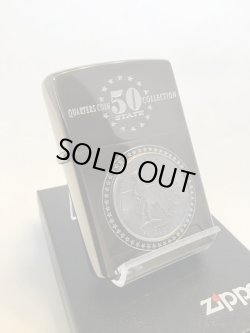 画像1: No.200 ヴィンテージZIPPO 2001年製 QUARTERS COIN 50 CLLECTION 25セントコイン50州コレクションシリーズ マサチューセッツ州 z-2432