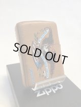 No.200 レザーシリーズZIPPO アメリカンイーグル 牛革 ブラウン z-2480