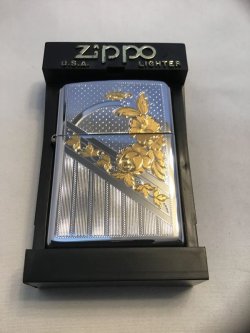 画像5: No.250 ヴィンテージZIPPO 2002年製 GOLD FLOWER  z-2770