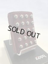 No.200 レザーシリーズZIPPO 牛革巻き　レッド　両面ビス付 210