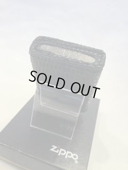 画像4: No.200 レザーシリーズZIPPO リザード革巻き ブラック z-1405