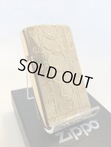 No.1600 スリムタイプZIPPO ゴールドミラー両面 リング&スクリュー z-654