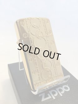 画像1: No.1600 スリムタイプZIPPO ゴールドミラー両面 リング&スクリュー z-654