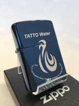No.200 ヴィンテージZIPPO 2005年製 TATTO WATER ブルー&シルバー z-3607