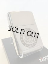 No.100 シルバープレートシリーズZIPPO ゴールドインレー アメリカンイーグル z-3968