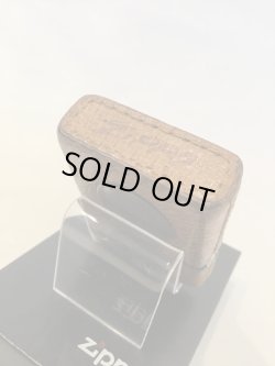 画像5: No.200 USEDレザーZIPPO 牛革 ZIPPO社創立50周年記念メタル付き z-4018