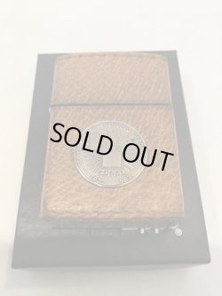 画像6: No.200 USEDレザーZIPPO 牛革 ZIPPO社創立50周年記念メタル付き z-4018