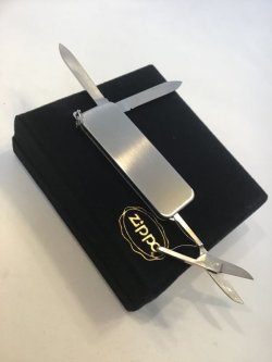 画像1: No.7300 ZIPPO GOODS SCISSOR KNIFE WITH RING シザーナイフ リング付き z-4307