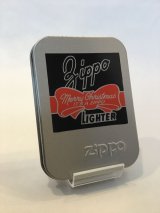ZIPPO GOODS TIN缶 MERRY CHRISTMAS メリークリスマス リボン z-4506