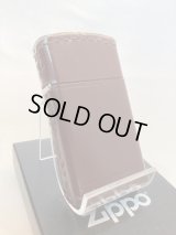 No.1610 レザーシリーズZIPPO コードバン ブラウン z-4754