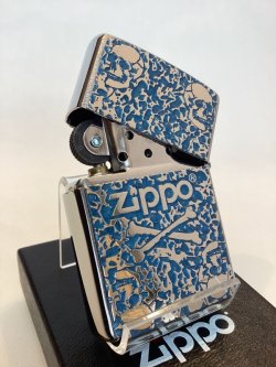 画像3: No.200 推奨品ZIPPO SKULL BLUE スカルブルー z-4793