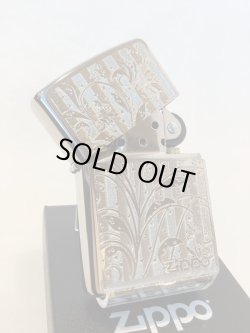 画像2: No.200 推奨品ZIPPO ARABESQUE アラベスク シルバーメタルプレート貼り z-5216