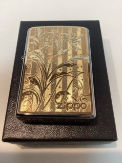 画像5: No.200 推奨品ZIPPO ARABESQUE アラベスク GOLD METAL PLATE ゴールドメタルプレート貼り z-5261