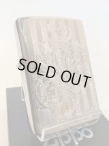 No.200 推奨品ZIPPO ARABESQUE アラベスク SILVER METAL PLATE シルバーメタルプレート貼り z-5681