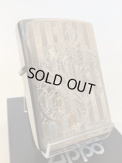 画像1: No.200 推奨品ZIPPO ARABESQUE アラベスク SILVER METAL PLATE シルバーメタルプレート貼り z-5681