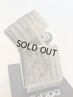 画像2: No.200 推奨品ZIPPO ARABESQUE アラベスク SILVER METAL PLATE シルバーメタルプレート貼り z-5681