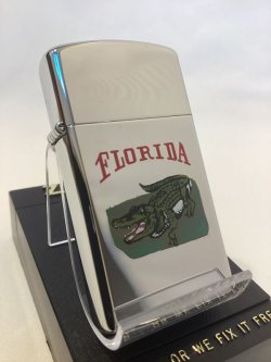 画像1: No.1610 ヴィンテージZIPPO 1990年製 FLORIDA フロリダ CROCODILE クロコダイル z-5802