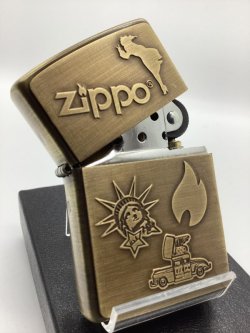 画像2: No.200 推奨品ZIPPO BRASS ANTIQUE ブラスアンティーク METAL PLATE メタルプレート z-5936