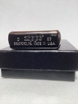 画像4: No.200 推奨品ZIPPO BRUSHED CHROME ブラッシュクローム 電鋳板プレート 鶴富士 z-5955