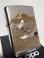 画像1: No.200 推奨品ZIPPO BRUSHED CHROME ブラッシュクローム 電鋳板プレート 鶴富士 z-5955 (1)