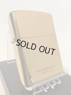 画像1: No.162 ARMOR ZIPPO TITANIUM GOLD アーマータイプ チタニウムコーティング ゴールド z-5962