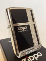 No.200 推奨品ZIPPO BLACK&SILVER ブラック&シルバー ELEGANCE エレガンス z-5964