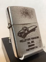 No.200 USED STEEL ZIPPO 1951年~53年製 スチール製 PELLETIER TRUCKING パルティア トラッキング z-6007