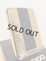 No.200G 推奨品ZIPPO GOLD&MARBLE BLUE ゴールド&マーブルブルー z-6017