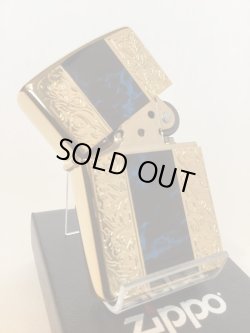 画像2: No.200G 推奨品ZIPPO GOLD&MARBLE BLUE ゴールド&マーブルブルー z-6017