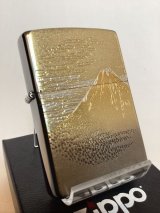 No.200 推奨品ZIPPO BRUSHED CHROME ブラッシュクローム 電鋳板プレート 富士山 z-6034