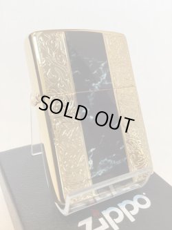 画像1: No.200G 推奨品ZIPPO GOLD&MARBLE BLACK ゴールド&マーブルブラック z-6055