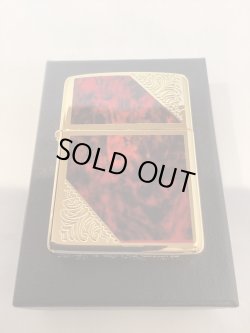 画像5: No.162 ARMOR ZIPPO GOLD&MARBLE RED アーマー ゴールド&マーブルレッド z-6088