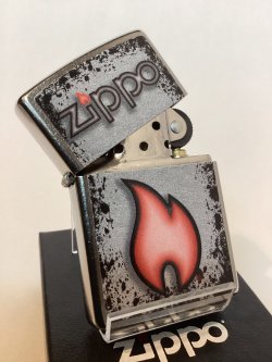 画像2: No.207 推奨品ZIPPO STREET CHROME ストリートクローム FLAME フレーム(炎) z-6122