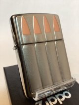 No.200 推奨品ZIPPO BRUSHED CHROME ブラッシュクローム BULLET PLATE ビュレット 銃弾プレート z-6123