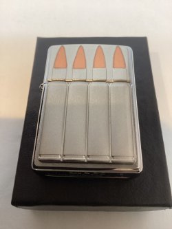 画像5: No.200 推奨品ZIPPO BRUSHED CHROME ブラッシュクローム BULLET PLATE ビュレット 銃弾プレート z-6123