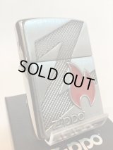 No.200 推奨品ZIPPO BRUSHED CHROME ブラッシュクローム FLAME PLAT フレームプレート z-6124