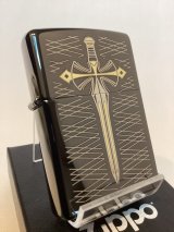 No.200 推奨品ZIPPO BLACK MIRROR ブラックミラー SWORD ソード(剣) z-6119