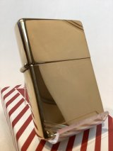 No.270 推奨品ZIPPO FLAT TOP フラットトップ SOLID BRASS MIRROR ソリッドブラスミラー コーナーカット z-6132