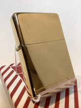 No.270CC 推奨品ZIPPO 2009年製 FLAT TOP フラットトップ SOLID BRASS MIRROR ソリッドブラスミラー プレーン z-6133