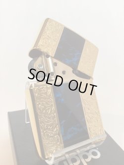 画像3: No.200G 推奨品ZIPPO GOLD&MARBLE BLUE ゴールド&マーブルブルー z-6135