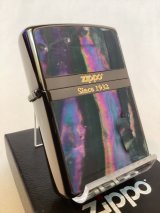 No.200 推奨品ZIPPO BLACK MIRROR ブラックミラー 天然シェル z-6160