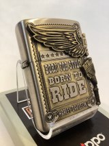 No.200 HARLEY DIVISION ZIPPO ハーレー・ダビッドソン ANTIQUE BRASS アンティークブラス サイドメタル z-6191