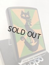No.218 ペット&アニマルZIPPO BLACK MATTE ブラックマット STANDING CAT スタンディング キャット z-6217
