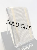 No.200 ヴィンテージZIPPO 2003年製 ARGYLE CHECK アーガイル・チェック GOLD LINE ゴールドライン z-6280
