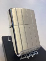 No.200 ヴィンテージZIPPO 2005年製 SILVER SATIN シルバーサテン VERTICL LINE バーチカルライン z-6283