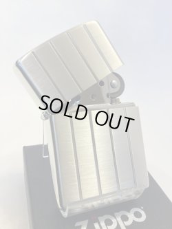 画像2: No.200 ヴィンテージZIPPO 2005年製 SILVER SATIN シルバーサテン VERTICL LINE バーチカルライン z-6283