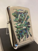 No.162 ファッションブランドシリーズZIPPO ARMOR SILVER MIRROR アーマーシルバーミラー Paul Smith ポールスミス 天然シェル z-6292