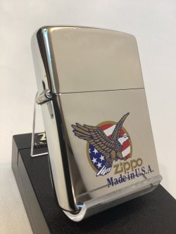 画像1: No.250 ヴィンテージZIPPO 1993年製 HIGH POLISH CHROME ハイポリッシュクローム AMERICAN EAGLE アメリカンイーグル z-6294